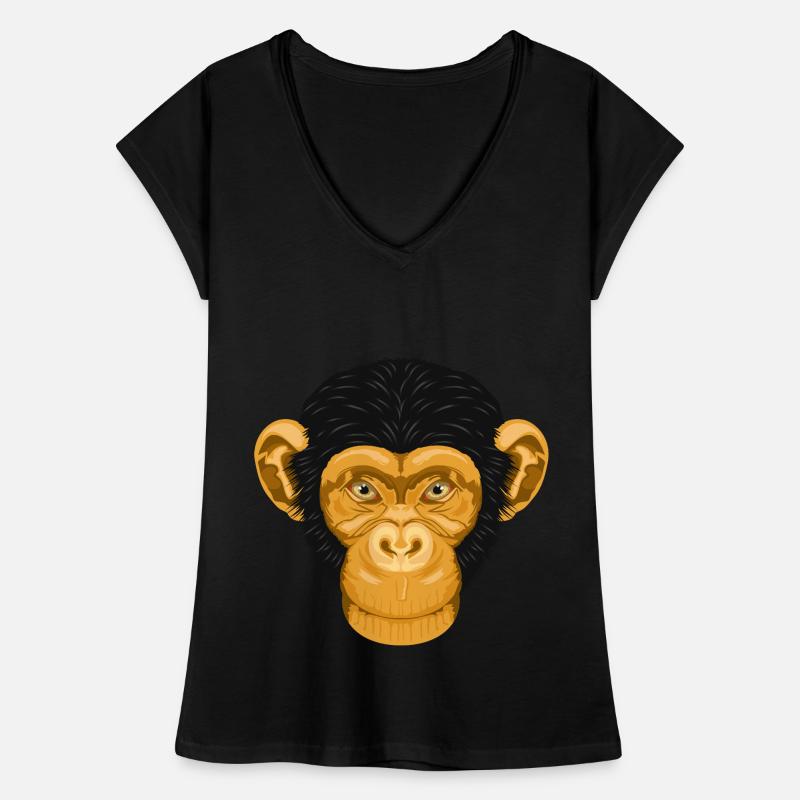 Affe Schimpanse Äffchen Frauen Vintage T-Shirt