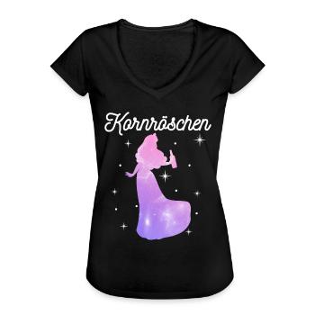 Kornröschen Junggesellinnen Abschied JGA - Frauen Vintage T-Shirt - Schwarz - Vorne