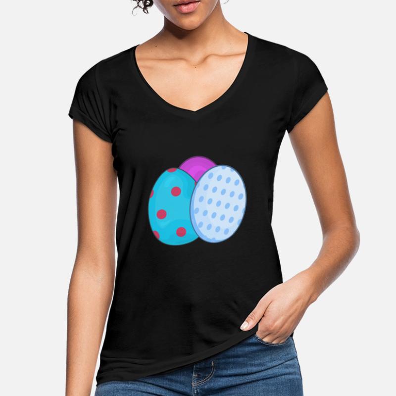 Easter easter eggs Women's Vintage T-Shirt
