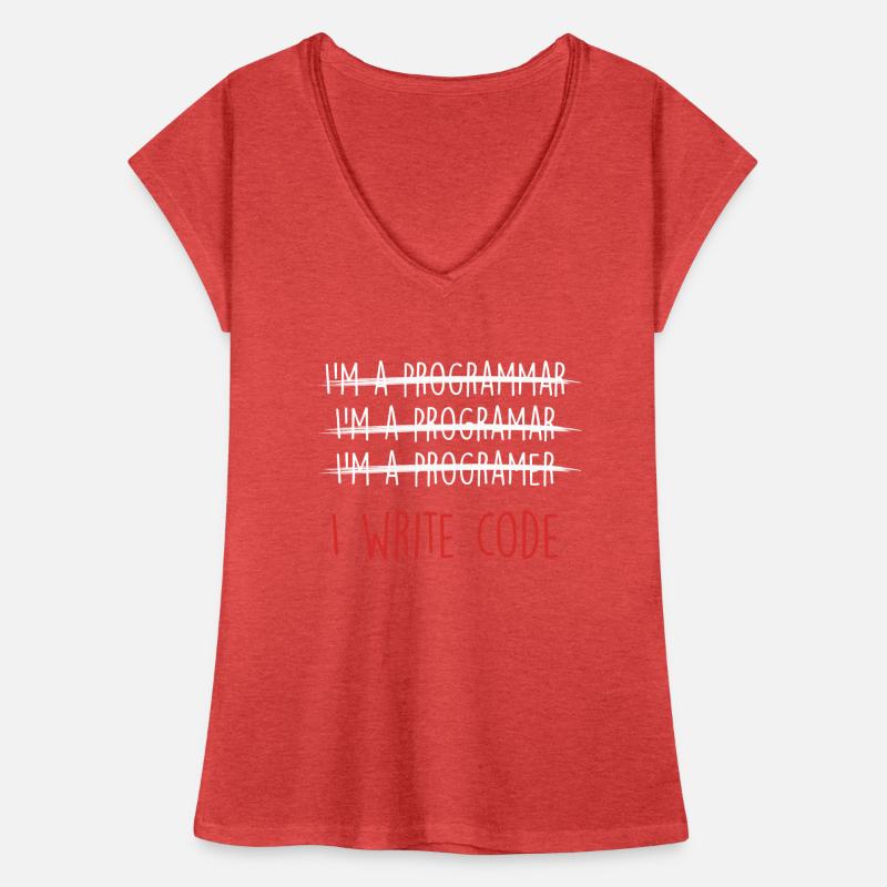 Ich schreibe Code Coder Programmer Programmiergeschenk Frauen Vintage T-Shirt