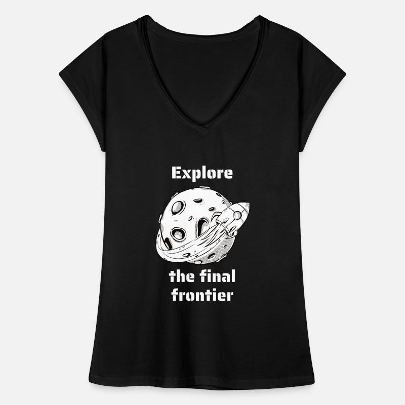 Explore The Final Frontier Retro Outer Space Frauen Vintage T-Shirt