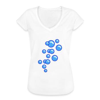 Blasen / bubbles (3c) - Women's Vintage T-Shirt - black - Front - Danielle (179cm)