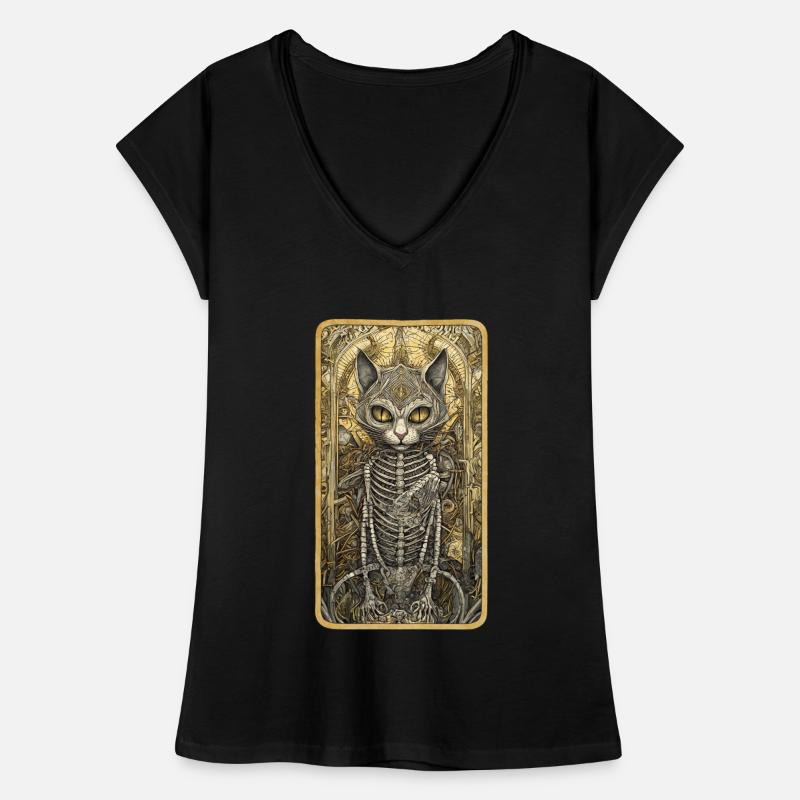 Chat Doré Maléfique T-shirt vintage Femme
