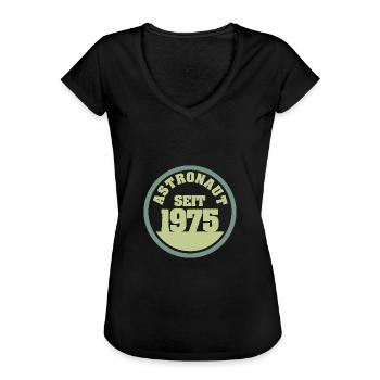 1975 - Frauen Vintage T-Shirt - Schwarz - Vorne