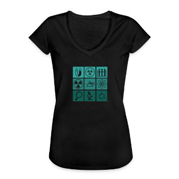 Science - Women's Vintage T-Shirt - black - Front - Danielle (179cm)