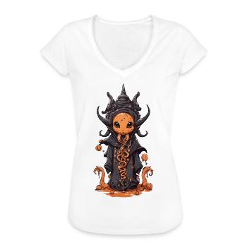 Schleim Magier Kawaii Monster Magie - Frauen Vintage T-Shirt - Schwarz - Vorne - Danielle (179cm)