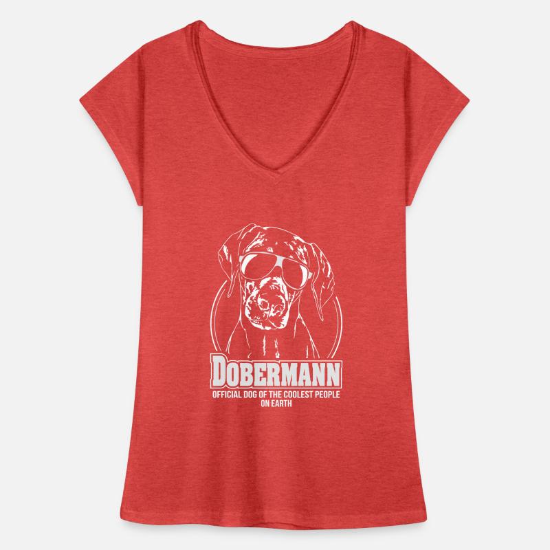 DOBERMANN les gens les plus cool chiens Wilsigns T-shirt vintage Femme