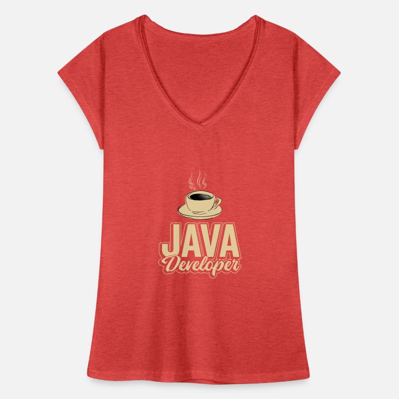 Café Java Developer Coffee T-shirt vintage Femme
