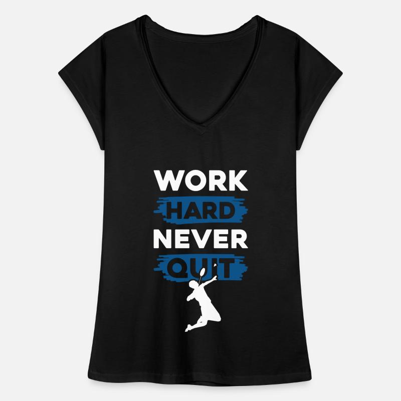 Badminton Work Hard Women's Vintage T-Shirt