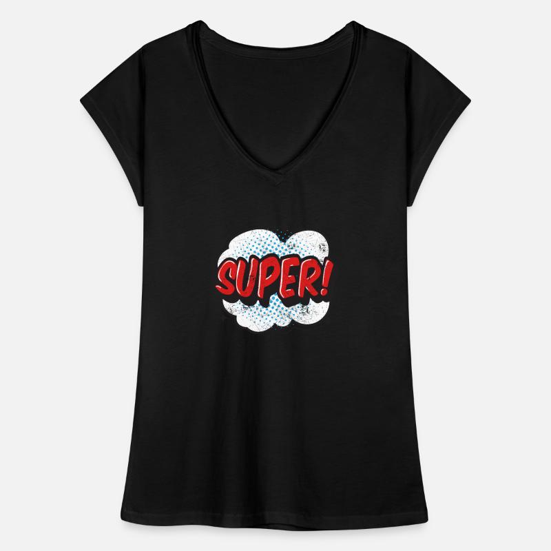 SUPER COMICSTYLE GRAFFITI COMIC 80s MOTIF GIFT Women's Vintage T-Shirt