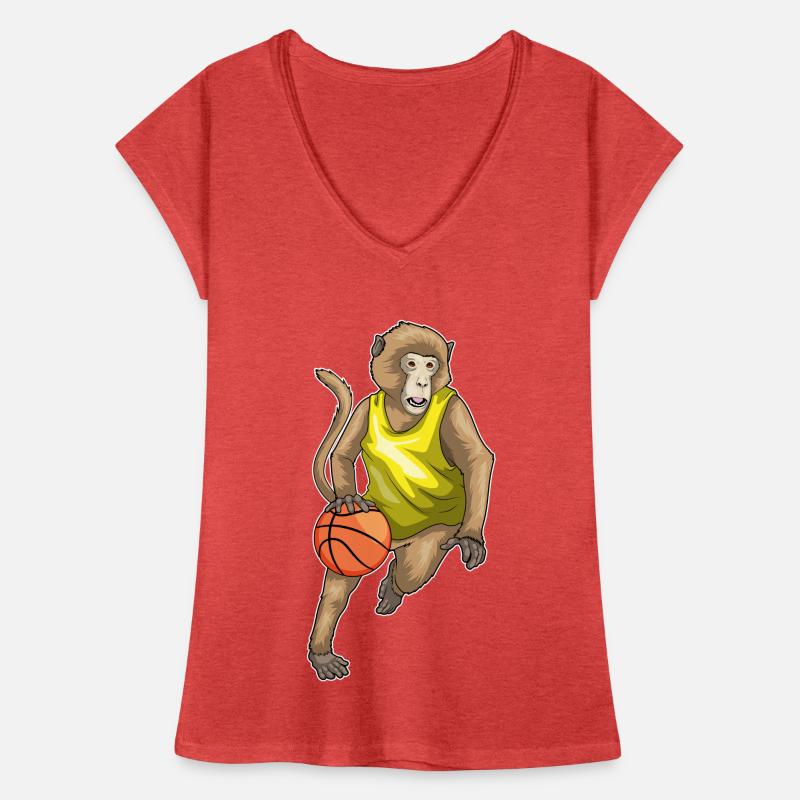 Singe Basketteur Basketteur T-shirt vintage Femme