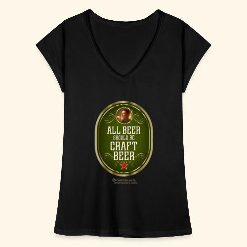 Craft Beer T-Shirt Design mit witzigem Spruch - Frauen Vintage T-Shirt