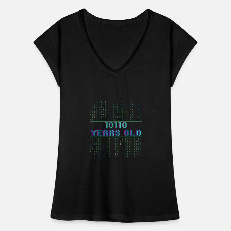 22. Geburtstag 22 Jahre alt Binärcode Coder Frauen Vintage T-Shirt