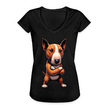 Pas de Bull Terrier miniature Propriétaire d’un Bully Bull Terrier - T-shirt vintage Femme - noir - Devant