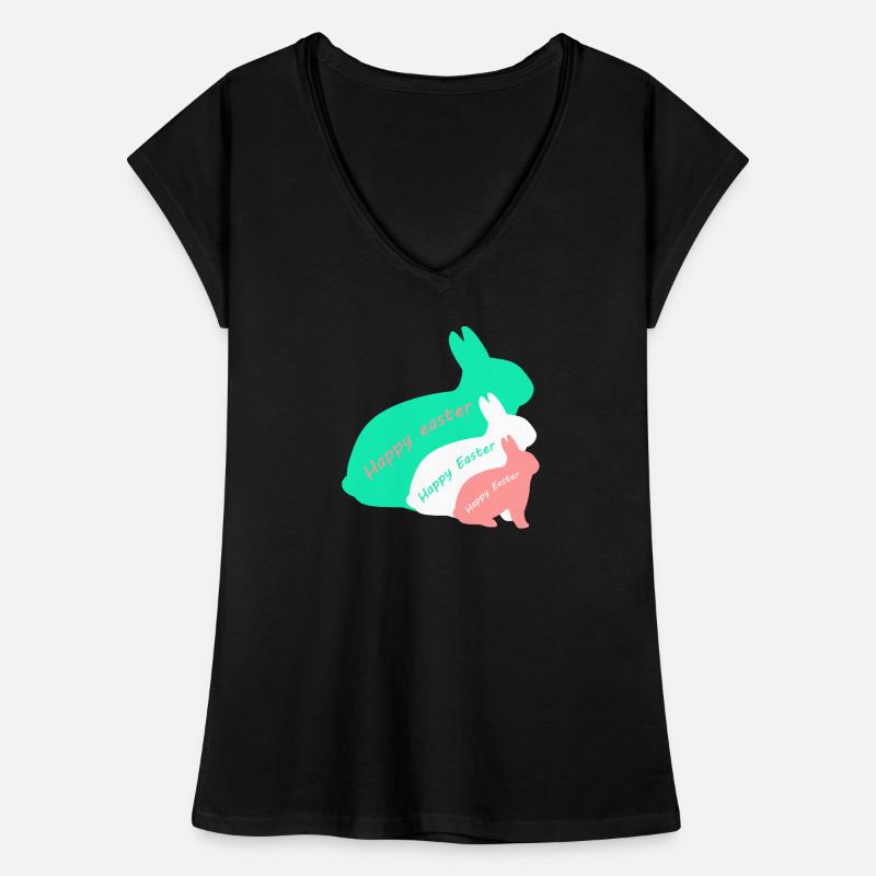 Happy Easter - three rabbits Women's Vintage T-Shirt