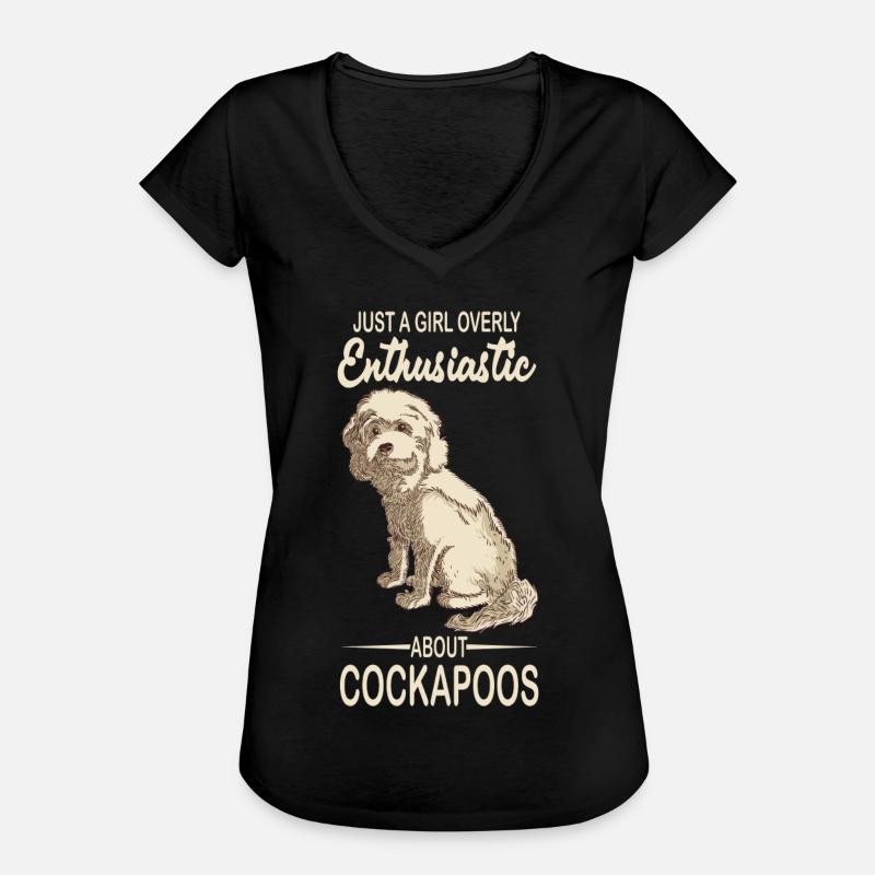 Cockapoo - T-shirt vintage Femme - noir