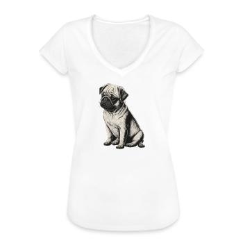 Carlin noir et blanc - T-shirt vintage Femme - noir - Devant - Danielle (179cm)