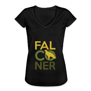Pickling falconry - Women's Vintage T-Shirt - black - Front - Danielle (179cm)