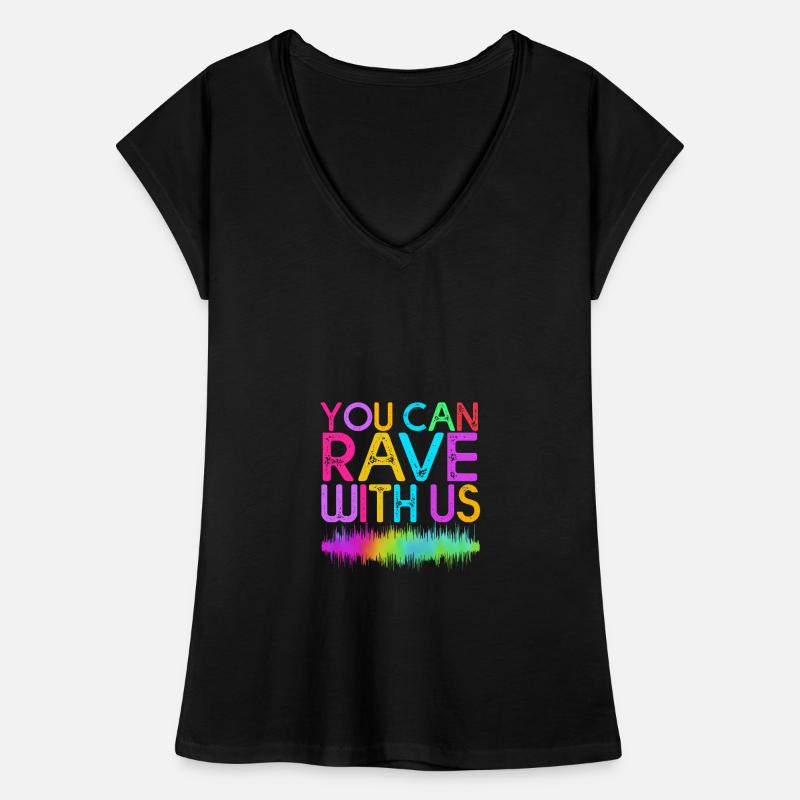 Rave Raver Musique techno Techno basse Table de mixage T-shirt vintage Femme