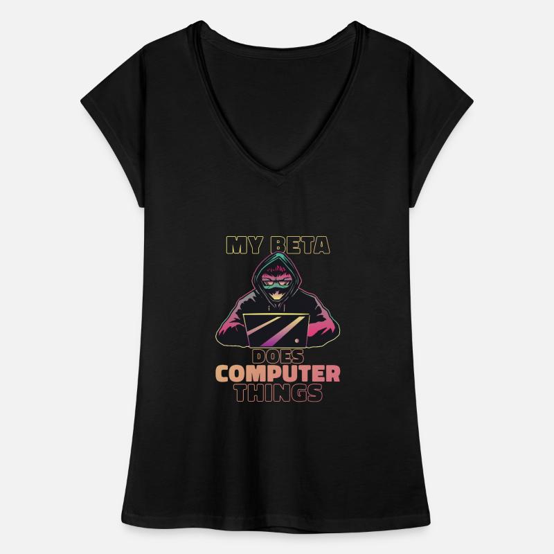 Mein Beta macht Computerdinge Programmierer Frauen Vintage T-Shirt
