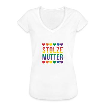 Stolze Mutter LGBT - Frauen Vintage T-Shirt - Schwarz - Vorne - Danielle (179cm)