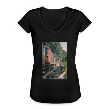 Tog tog - Dame vintage T-shirt - sort - Foran