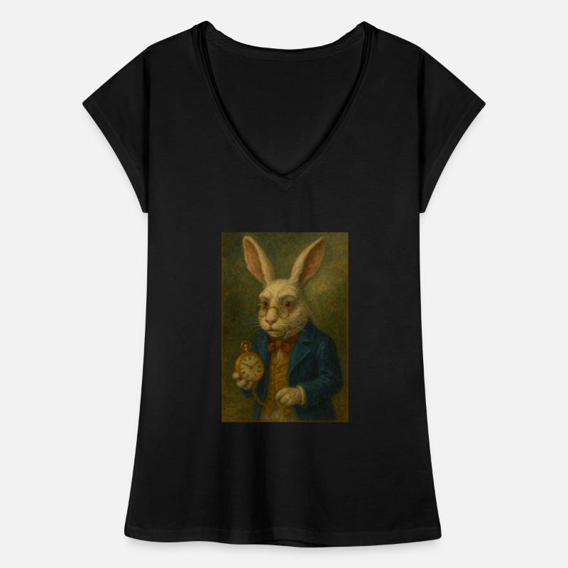 Lapin blanc T-shirt vintage Femme