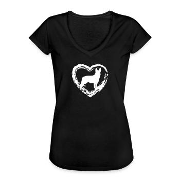 Duitse herdershond - Vrouwen Vintage T-shirt - zwart - Voor