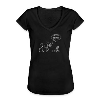 Pferde Design Pferdebesitzerin Reiter - Frauen Vintage T-Shirt - Schwarz - Vorne - Danielle (179cm)