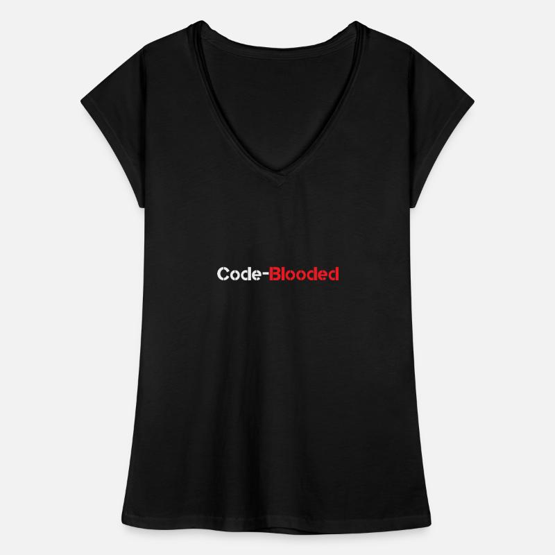 Code Blooded Programmer Coding Computer Science Frauen Vintage T-Shirt