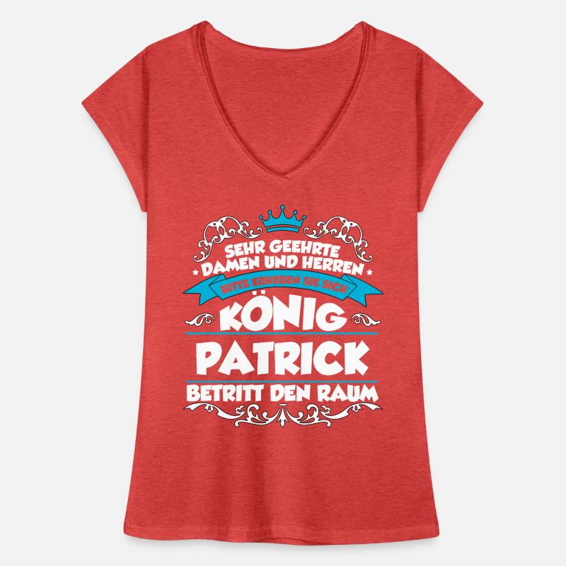 Patrick Name Design Frauen Vintage T-Shirt