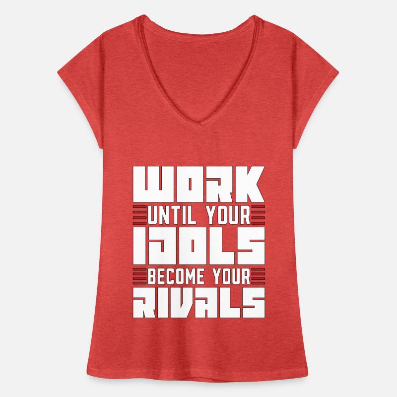Judo Work Until Your Idols Fighter Karate Training Frauen Vintage T-Shirt