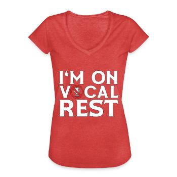 Musical Theatre I'm On Vocal Best Drama Broadway - Frauen Vintage T-Shirt - Rot meliert - Vorne - Danielle (179cm)