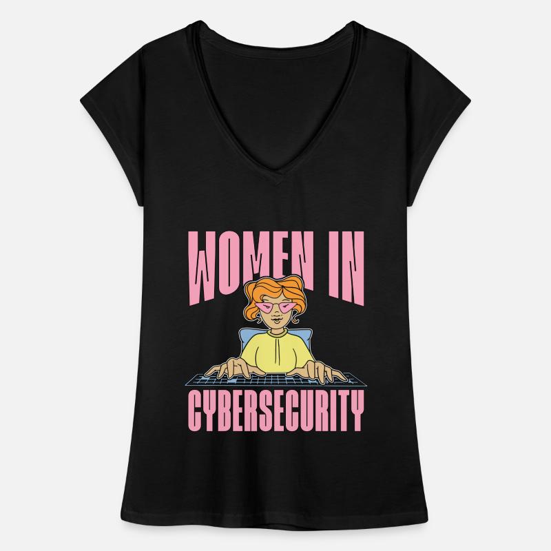 Cybersecurity Women In Cybersecurity Programming Frauen Vintage T-Shirt