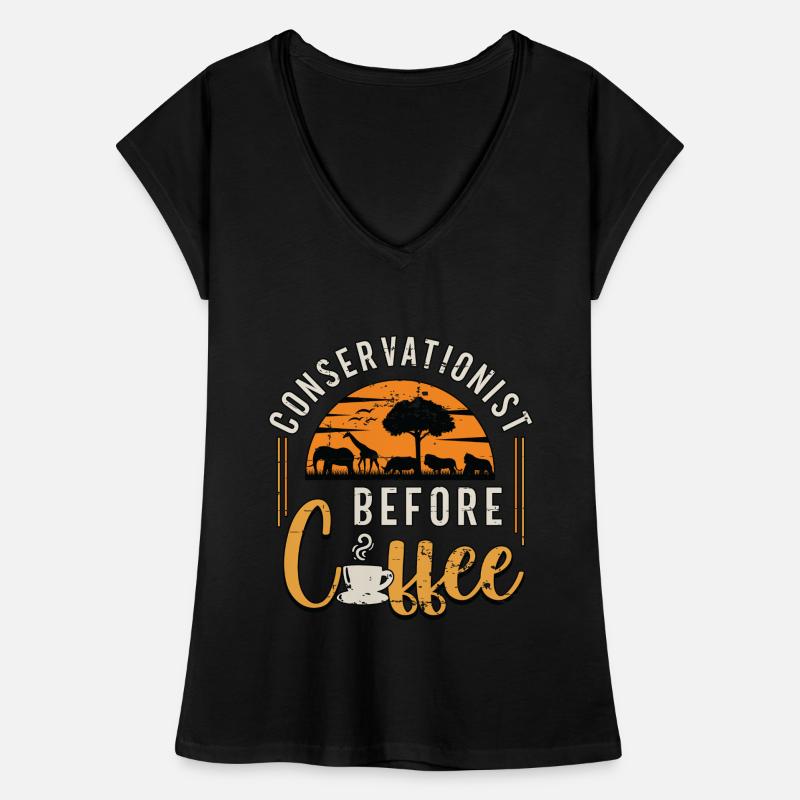 Conservationist Before Environment Coffee Lover Frauen Vintage T-Shirt