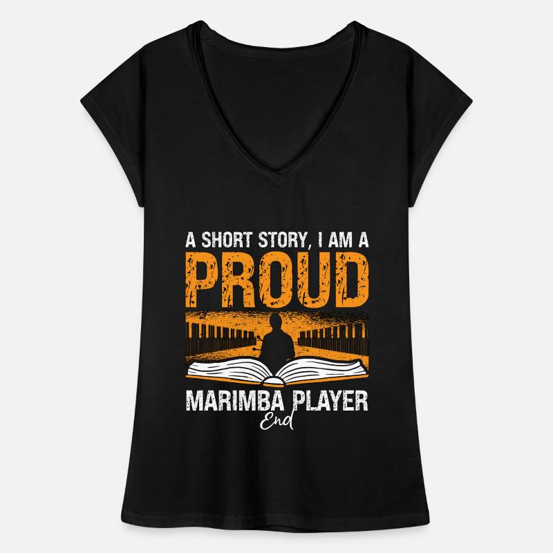 Marimba Player A Short Story I Am A Marimba Lover Women's Vintage T-Shirt