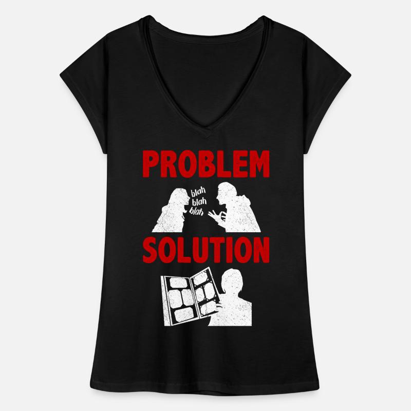 Carte postale Collecte de lettres Problème Solution Passe-temps T-shirt vintage Femme