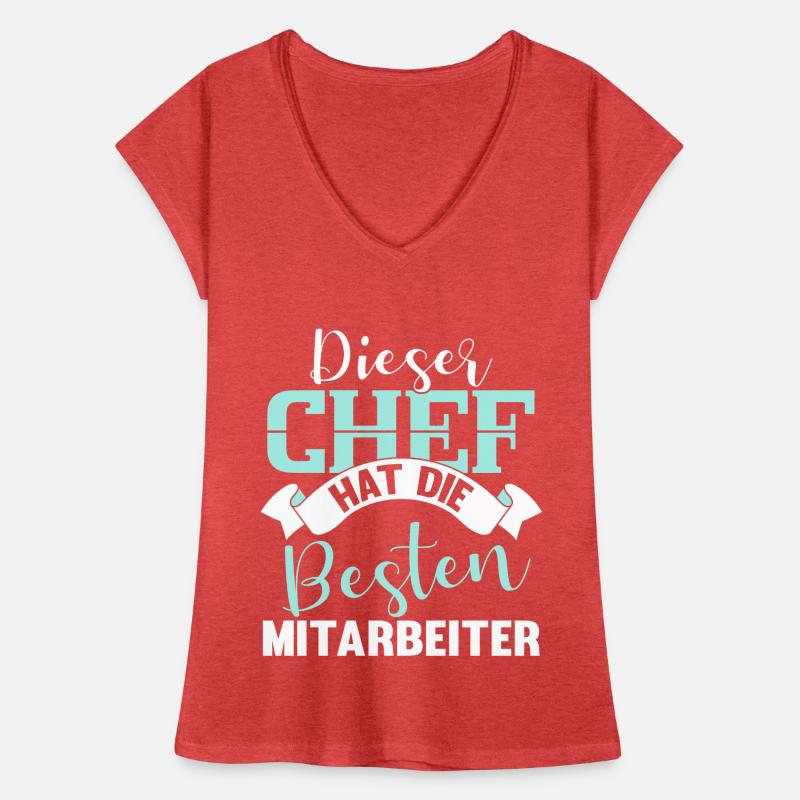 Lustig Chef Boss Mitarbeiter Beruf Spruch Geschenk Frauen Vintage T-Shirt