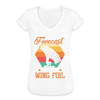 Wingsurfing Foil Wing Wing Boarding Wing Foiling - T-shirt vintage Femme - noir - Devant - Danielle (179cm)