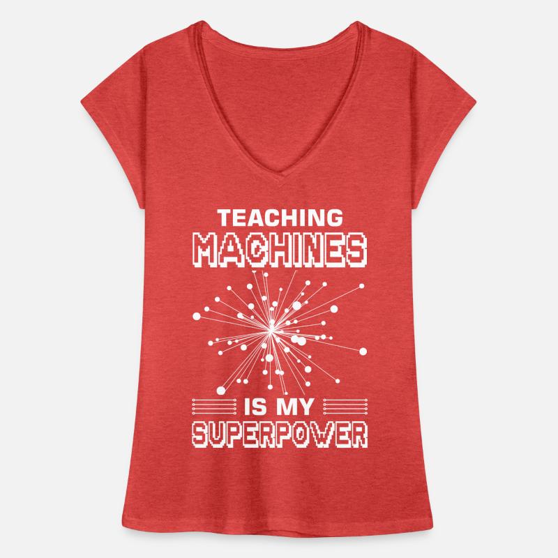 Machine Learning Algorithmen KI Datenanalyst Frauen Vintage T-Shirt