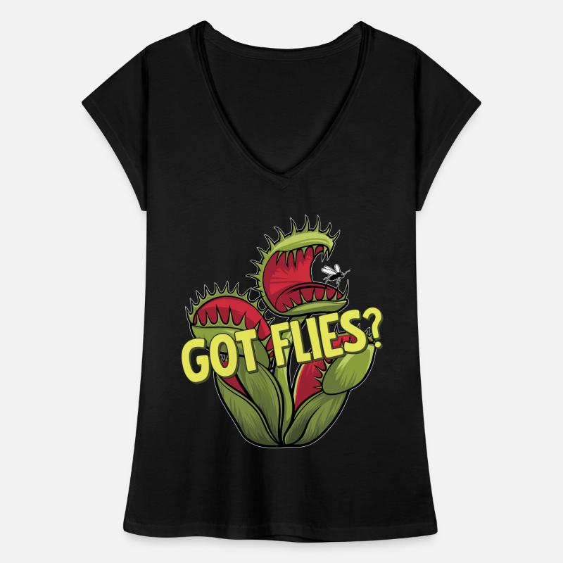 Venus Flytrap Carnivore Plant Design Women's Vintage T-Shirt