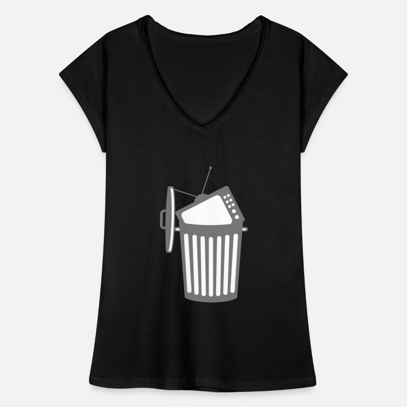 trash tv tv program dumbing down shit sc Women's Vintage T-Shirt