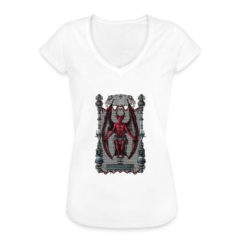 Untitled project - Women's Vintage T-Shirt - black - Front - Danielle (179cm)