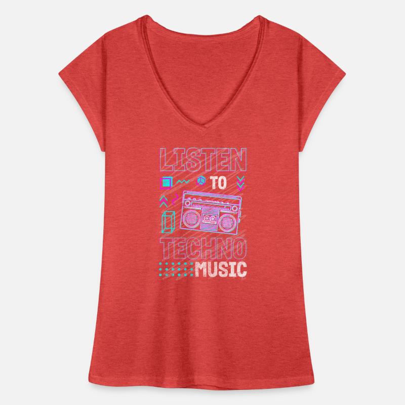 Techno Electro Musique Dubstep Edm T-shirt vintage Femme