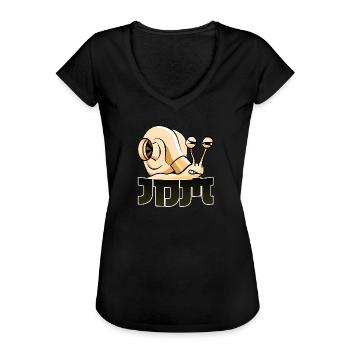 JDM Schnecke | Japan | Tuning | Turbolader - Frauen Vintage T-Shirt - Schwarz - Vorne