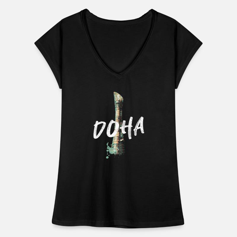 Estadio Sheikh Khalifa, Doha Camiseta vintage mujer
