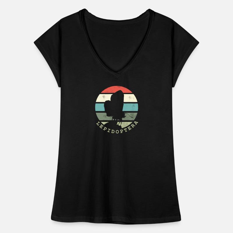 Lepidoptera Retro Frauen Vintage T-Shirt