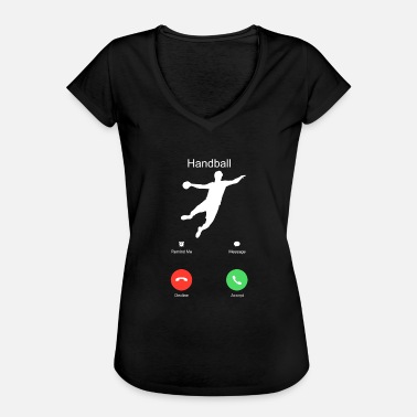 Salto de balonmano tiro Equipo deportivo Gracioso regalo' Camiseta slim mujer | Spreadshirt