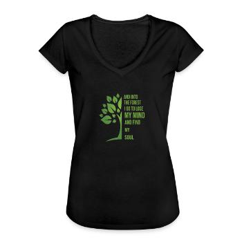 And Into The Forest I Go To Lose My Mind - Frauen Vintage T-Shirt - Schwarz - Vorne