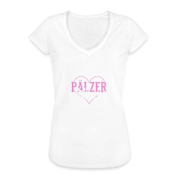 Pfälzer Pfalz Duppeglas Pälzer - Frauen Vintage T-Shirt - Schwarz - Vorne - Danielle (179cm)